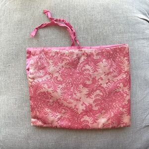 Vintage Schiaparelli Pink Satin Lingerie Bag